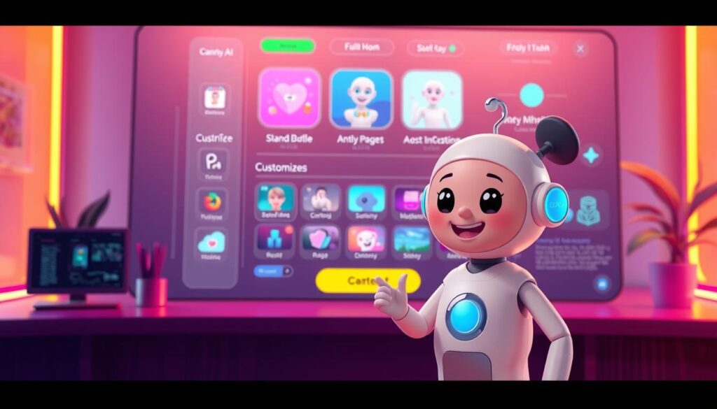 Candy AI user interface Candy AI user interface