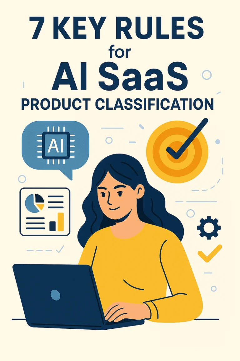 ai saas product classification criteria